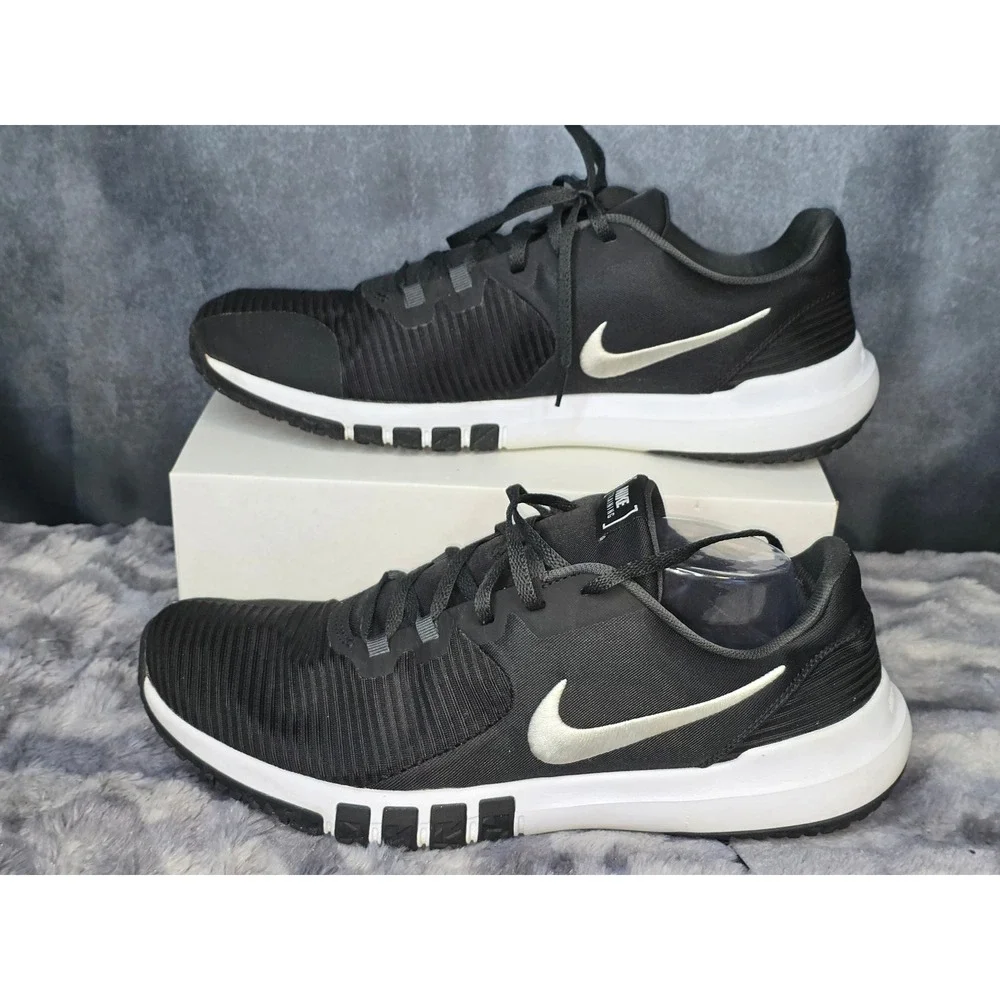 Nike Flex Control 4 Training Shoes‎ Black White CD0197-002 Mens 14